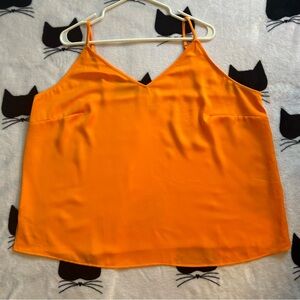 A New Day Orange Silky Cami Size 1X